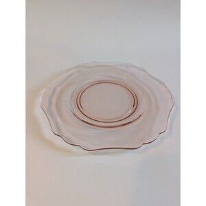 Vintage Pink Depression Glass 10" Dinner Plate